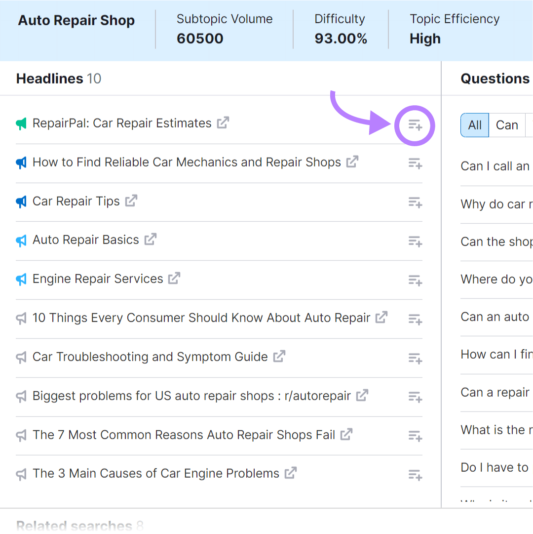 “Add to Favorites” button highlighted
