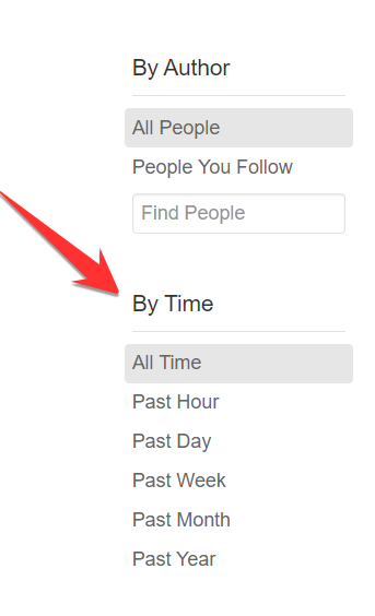 Filter on Quora
